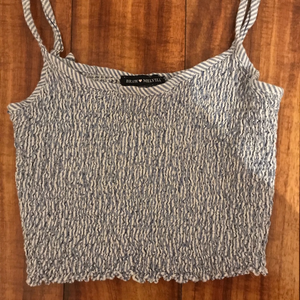 Brandy Melville - scrunched rib tank top